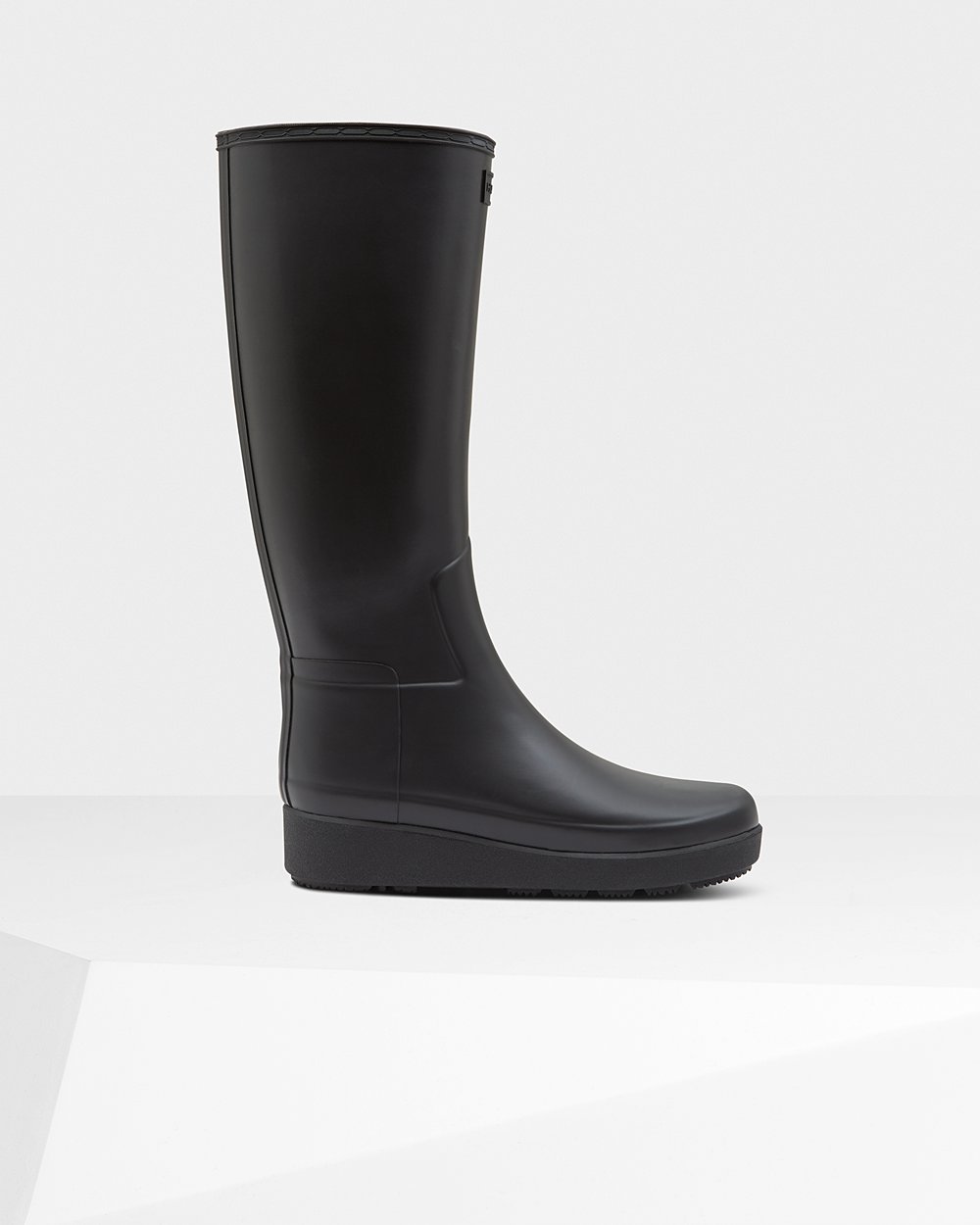 Women Hunter Refined Slim Fit Tall | Creeper Boots Black | NZ-81547-APYK